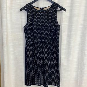Ann Taylor LOFT Black Eyelet Dress, Size 4